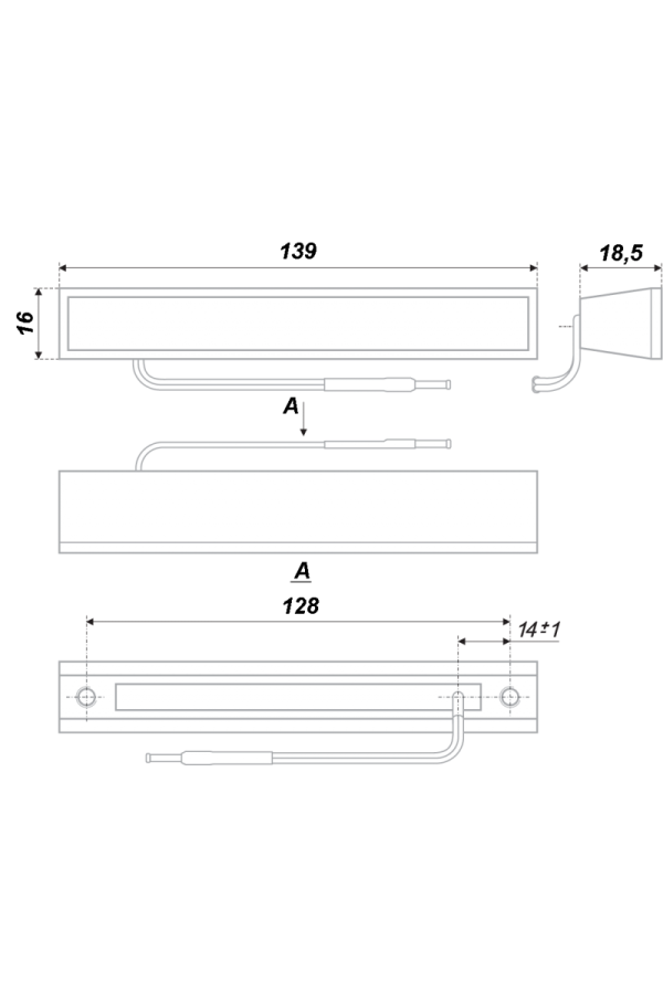 Мебельная ручка RS306CP/WWL.4/128