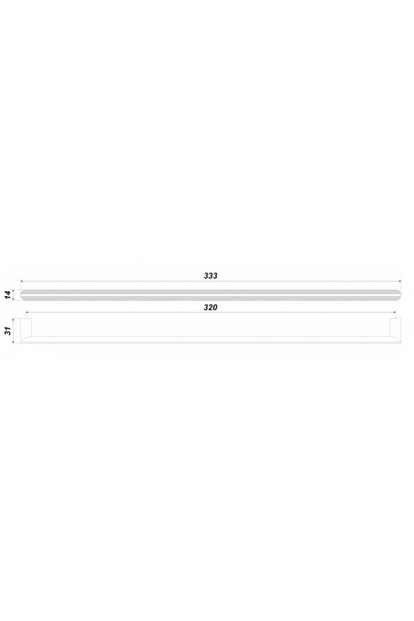 Мебельная ручка FACTURA RS320BAC.5/320