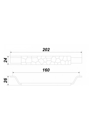 Мебельная ручка LOFT RS322BAC.5/160