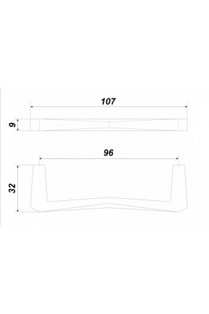 Мебельная ручка STAR RS323CP.5/96