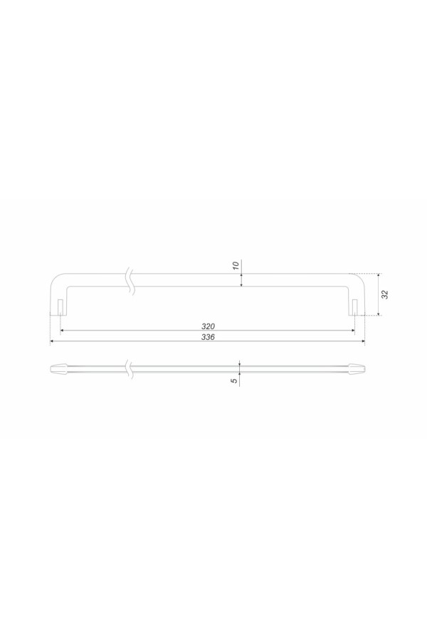 Мебельная ручка DIRECT RS331CP.4/320