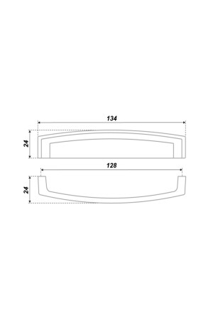 Мебельная ручка RS402EAB.4/128