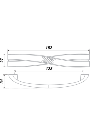 Мебельная ручка RS405EAB.3/128