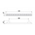 Мебельная ручка CRYSTAL RS420CP/CrBl.4/128
