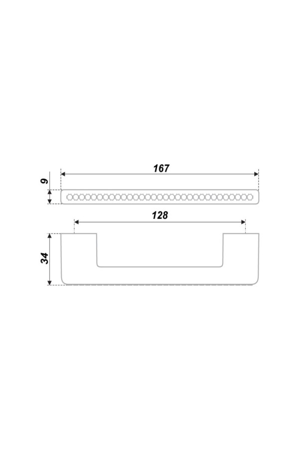 Мебельная ручка RS429CP/CrT.4/128
