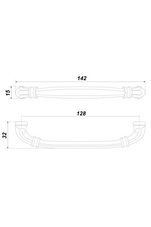 Мебельная ручка REBECA RS439BAZ.4/128