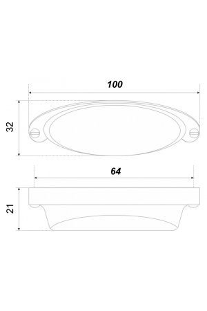 Мебельная ручка SELENA RS444CP.4/64