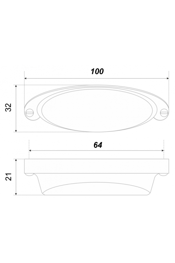 Мебельная ручка SELENA RS444CP.4/64