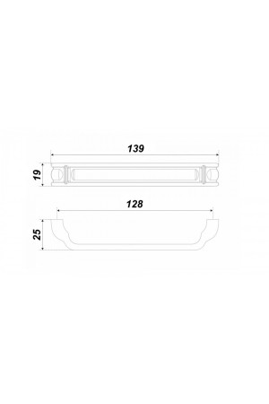 Мебельная ручка IRIS RS500MAB.1/128