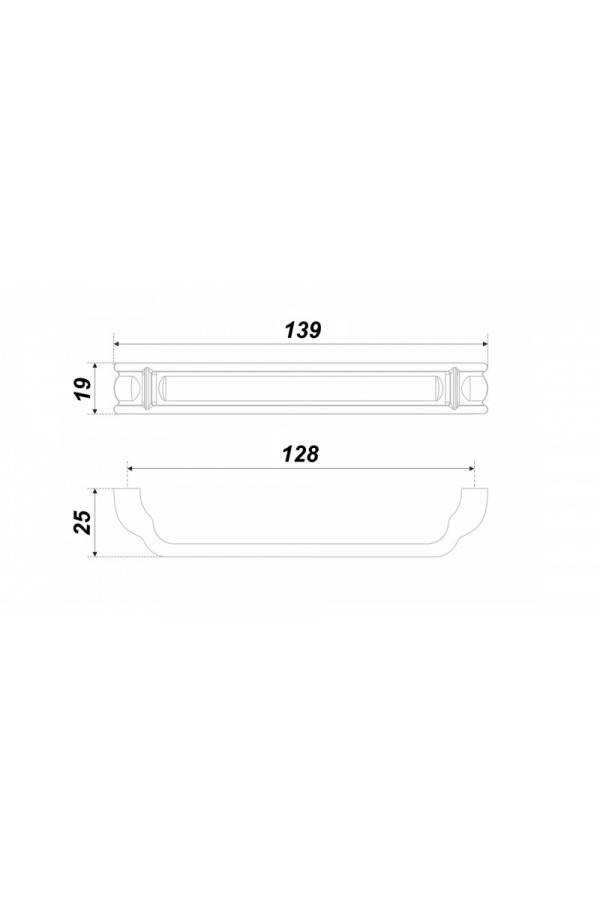 Мебельная ручка IRIS RS500MAB.1/128