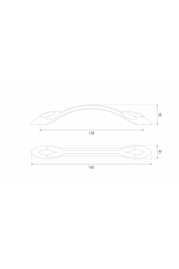 Мебельная ручка VITA RS507AP.1/128