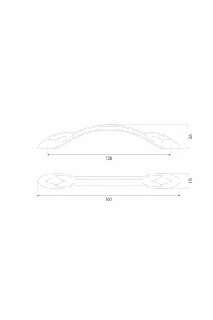 Мебельная ручка VITA RS507RCHMP.1/128