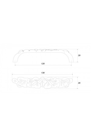 Мебельная ручка GARDEN RS510AP.1/128
