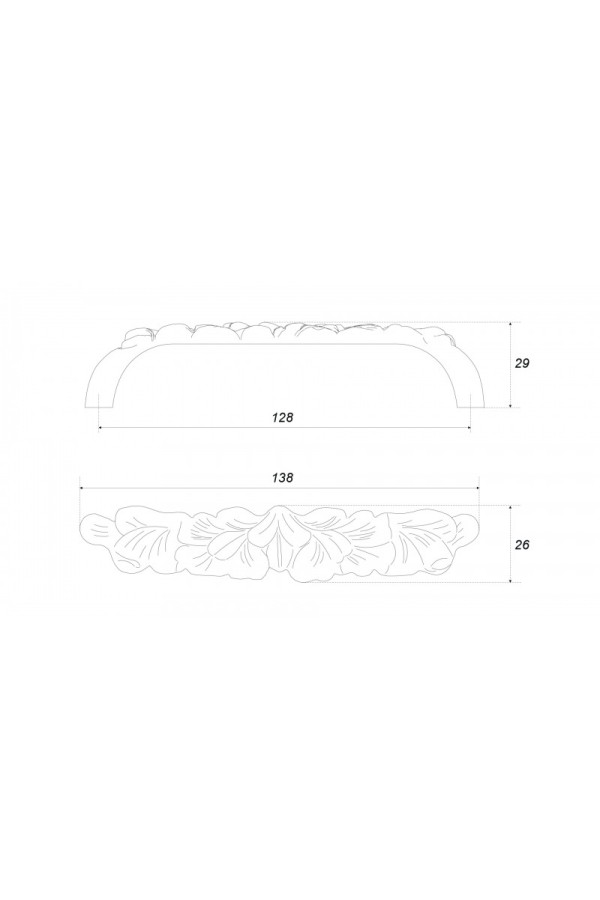 Мебельная ручка GARDEN RS510AP.1/128