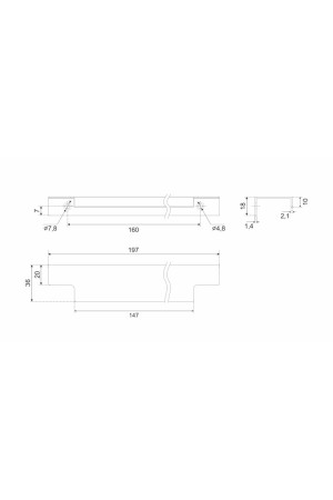 Мебельная ручка RAY 2.0 RT809SC.1/160/200