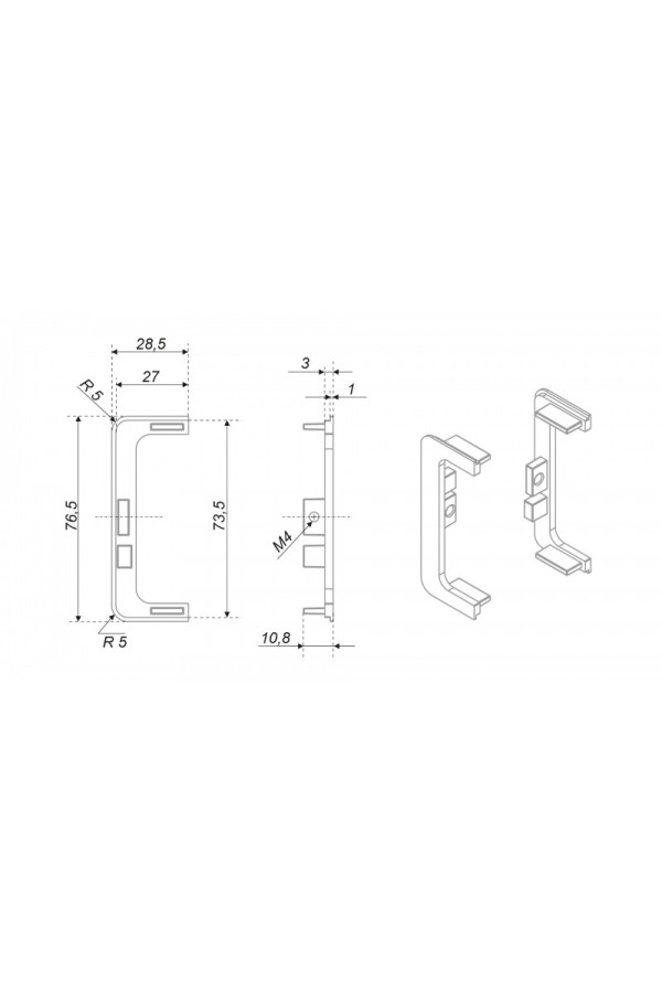 Заглушки GOLA BALANCE RZ050.01SG