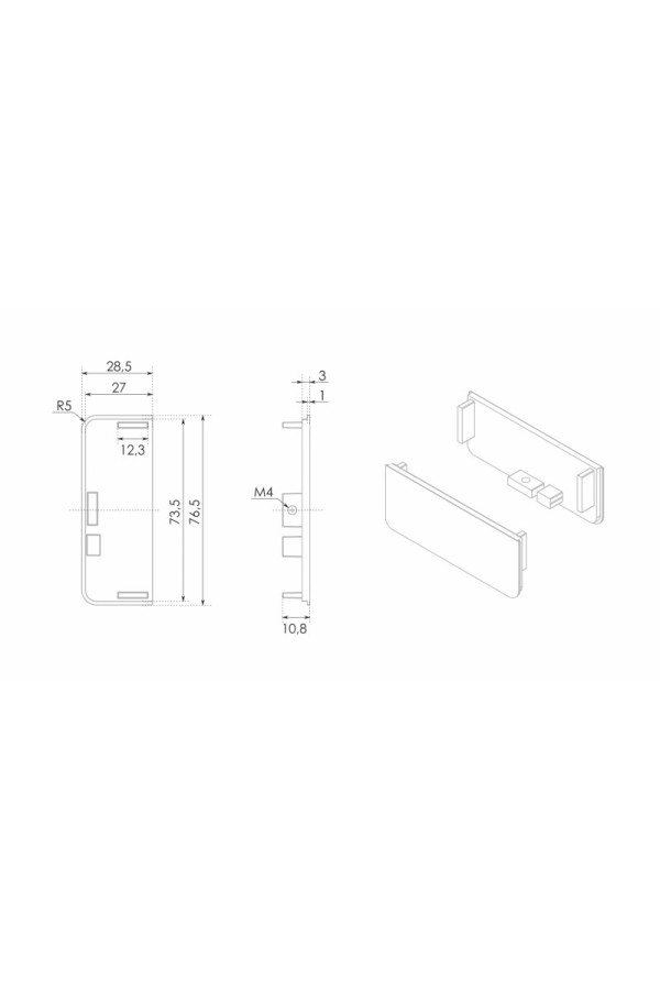 Заглушки GOLA BALANCE RZ050.04SG