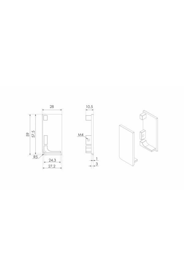 Заглушки GOLA BALANCE RZ051.04SG