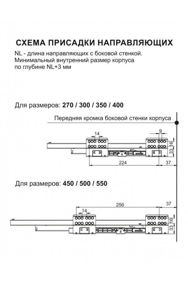 Прямые боковые стенки СТАРТ высокие SBDW13/GRPH/300