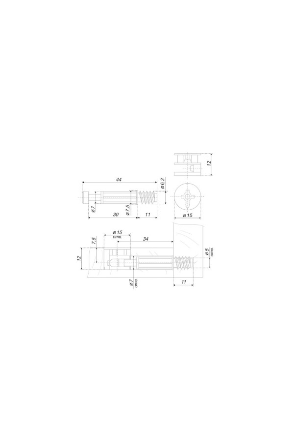 Стяжка B-fix ST01/51/6/RdZn/01