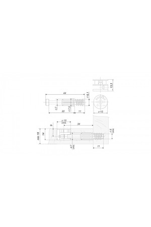 Стяжка B-fix ST01/56/6/RdZn/01