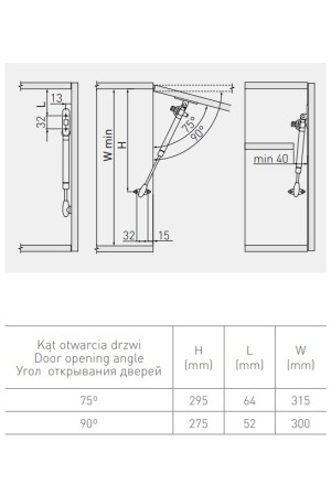 Газовый лифт нагрузка 50Н с доводчиком белый PD-GAM050-N10 GTV