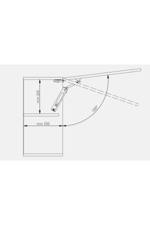 Подъемный механизм MINILIFT NEW LIGHT для фасада 2-3кг хром PD-MINILIFTNEW-LIGHT GTV
