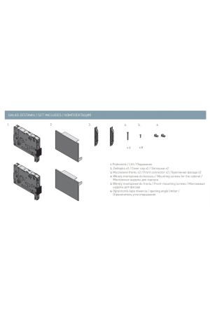 подъемник GTV HORIZON Soft Close, F1100-2250, H300-650мм, вес 2,8-7кг, антрацит/PD-H-MEDIUM-80