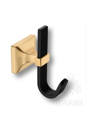 Brass 737 Hook Matt Gold-Matt Black крючок мебельный, матовая латунь/чёрный