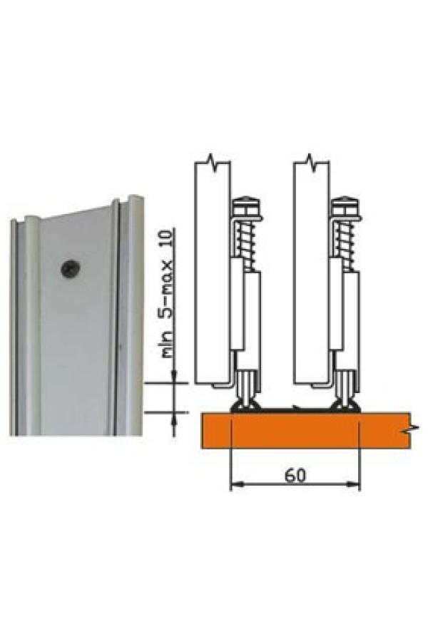 направляющая двухполозная РКМ-60 3м облегченка
