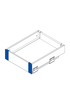 Соединитель фасада ящика AXIS PRO 45*84мм антрацит PB-AXISPRO-WEWMOCA GTV