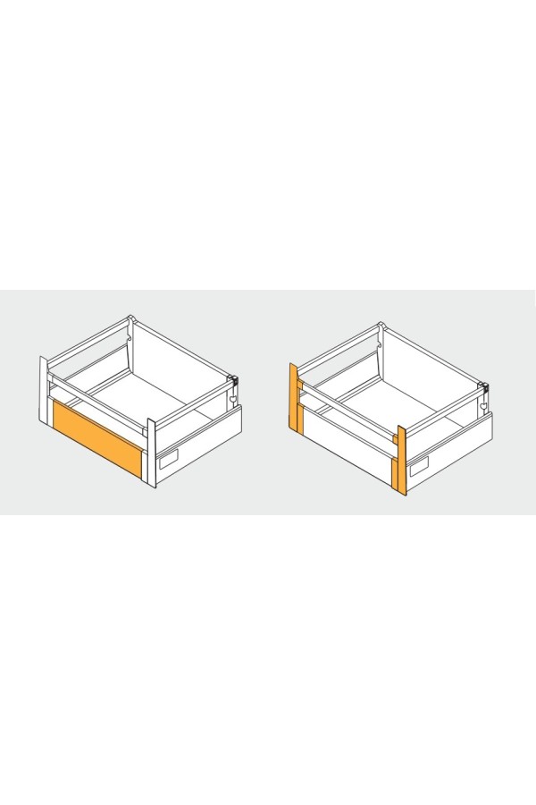 Передняя панель для высокого внутреннего ящика MODERN BOX серый PB-D-ZESWEW-C GTV