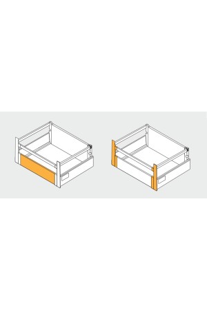 Передняя панель для высокого внутреннего ящика MODERN BOX белый PB-D-ZESWEW-C-10 GTV