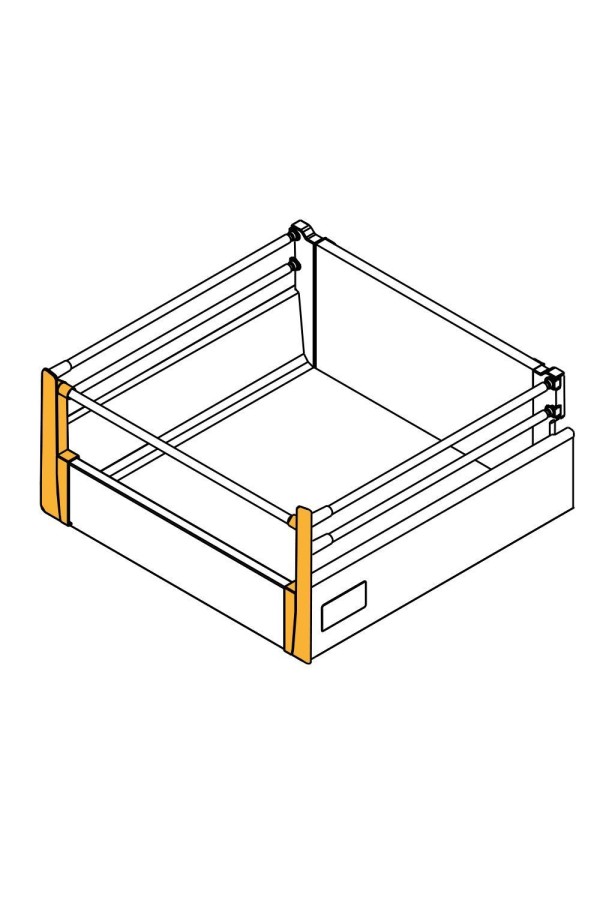 Соединитель передней панели ящика MODERN BOX высокий серый PB-D-WEWMOCC GTV