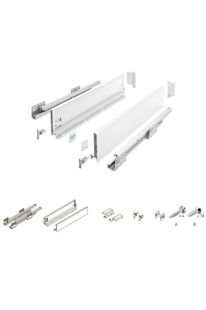 ящик GTV AXIS PRO 116*400мм, доводчик, 40кг, антрацит/PB-AXISPRO-KPL400B
