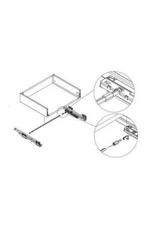 ящик GTV AXIS PRO*синхронизирующая планка для Push to open 1200мм (50шт)/PB-AXISPRO-SYNCHRO-P2O