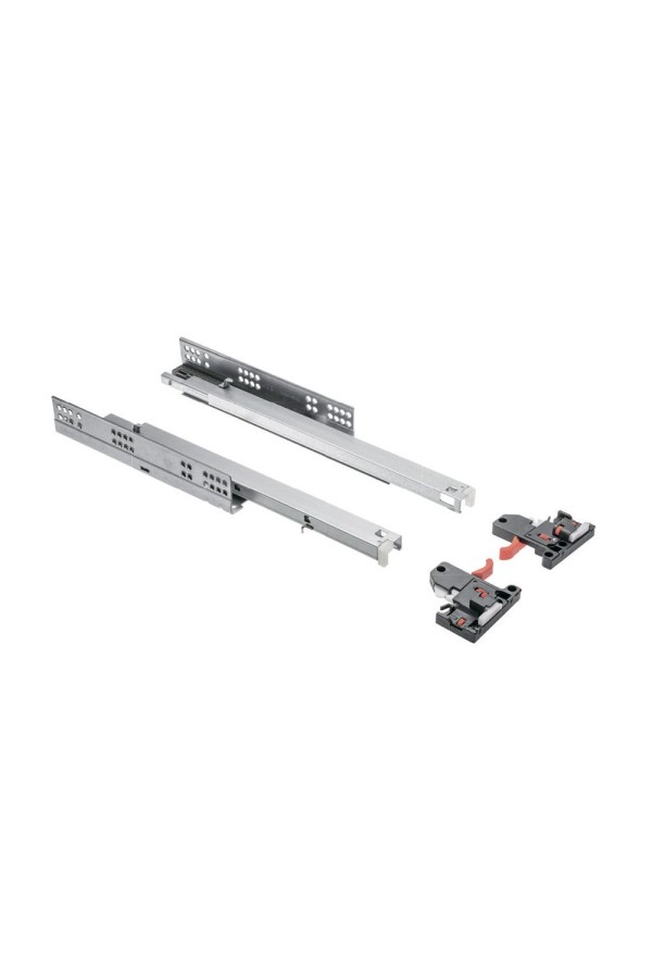 направляющие скрытого монтажа GTV MODERN SLIDE 3D 48*350мм, доводчик, 30кг(10шт)/PB-3D0SHX18-350-H