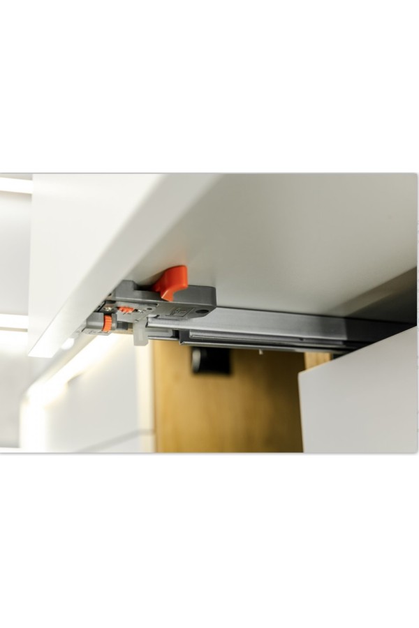 направляющие скрытого монтажа GTV MODERN SLIDE PRO 48*400мм, довод, 30кг(10шт)/PB-3D0SHX18-400-PRO