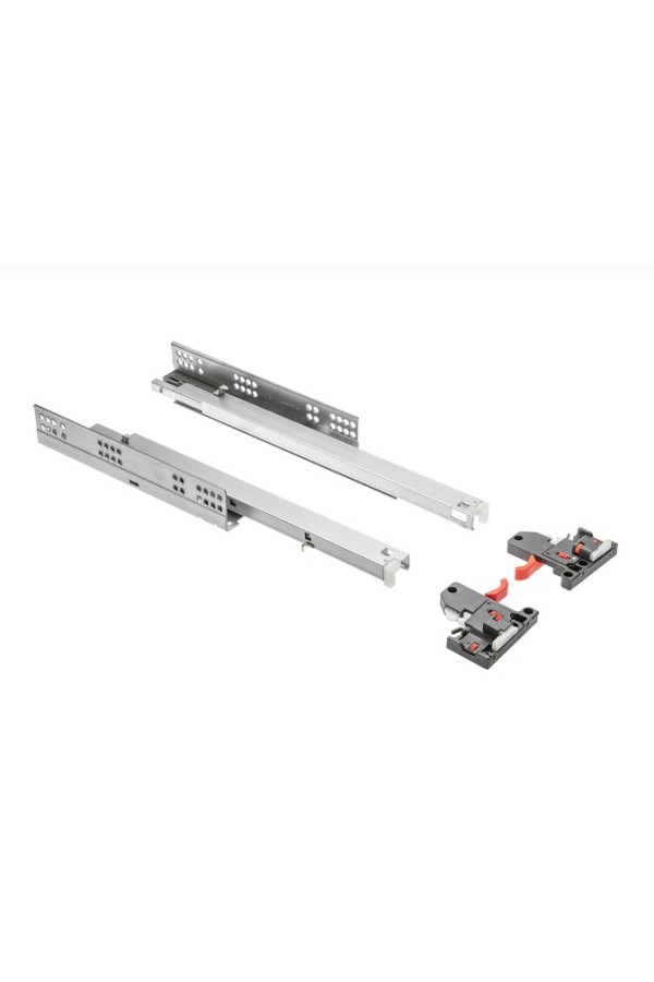 направляющие скрытого монтажа GTV MODERN SLIDE PRO 48*400мм, довод, 30кг(10шт)/PB-3D0SHX18-400-PRO