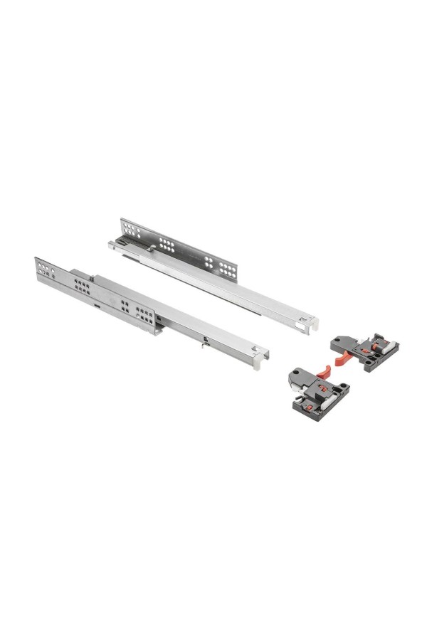 направляющие скрытого монтажа GTV MODERN SLIDE PRO 48*350мм, довод, 30кг(10шт)/PB-3D0SHX18-350-PRO