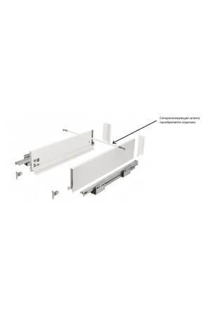 ящик GTV AXIS PRO 116*500мм, Push to open, 40кг, белый/PB-AXISPRO-P2O-KPL500B1