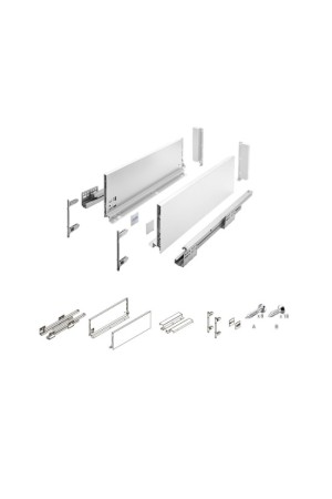 ящик GTV AXIS PRO 199*550мм, доводчик, 40кг, белый/PB-AXISPRO-KPL550D1