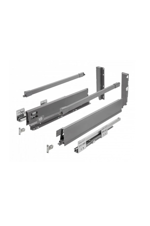 ящик GTV MODERN BOX PRO 199*450мм, доводчик, 40кг, антрацит/PB-MBPRO-KPL450C