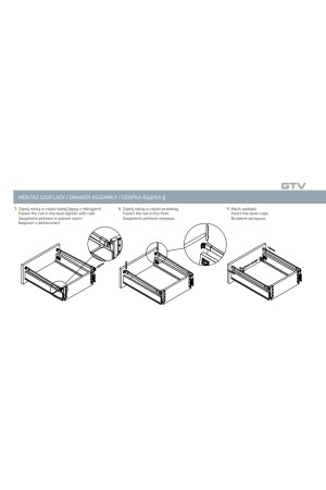 ящик GTV MODERN BOX PRO 84*300мм, доводчик, 40кг, антрацит/PB-MBPRO-KPL300A