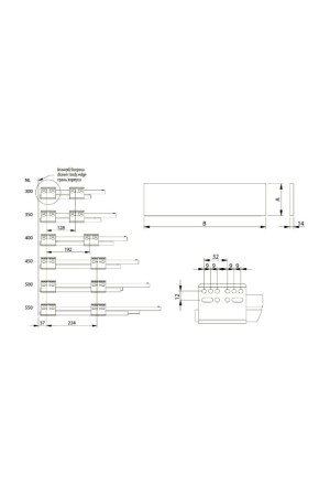 ящик GTV AXIS PRO 116*350мм, доводчик, 40кг, антрацит/PB-AXISPRO-KPL350B