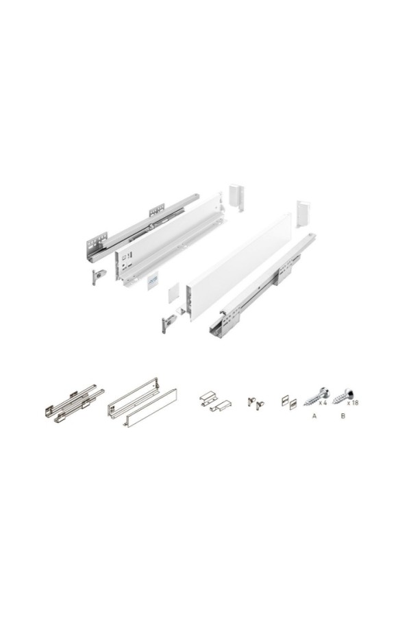 ящик GTV AXIS PRO 86*300мм, доводчик, 40кг, белый/PB-AXISPRO-KPL300A1