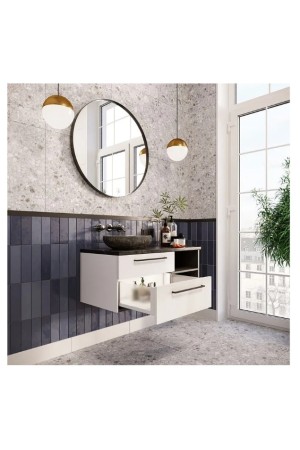 ящик GTV AXIS PRO GLASS 84*450мм, доводчик, 40кг, белый/PB-AXISPRO-GLASS-KPL450A1