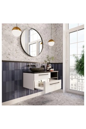 ящик GTV AXIS PRO GLASS 167*450мм, доводчик, 40кг, белый/PB-AXISPRO-GLASS-KPL450C1