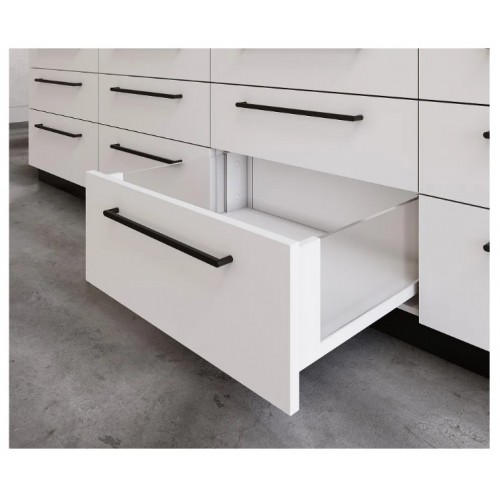 ящик GTV AXIS PRO GLASS 167*450мм, доводчик, 40кг, белый/PB-AXISPRO-GLASS-KPL450C1