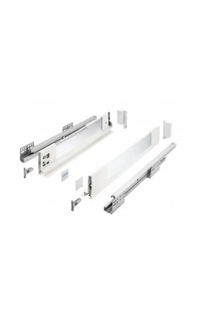 ящик GTV AXIS PRO GLASS 86*500мм, доводчик, 40кг, белый/PB-AXISPRO-GLASS-KPL500A1